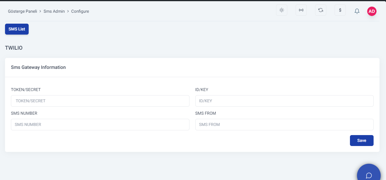 SMS Setup – Documentation Website